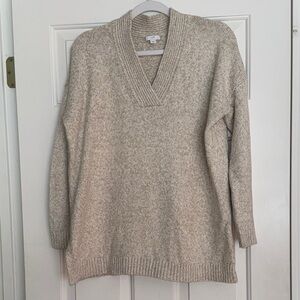 J. Jill Tan V-Neck Sweater